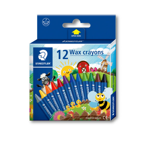 Staedtler Wax Crayons – 12 Colours