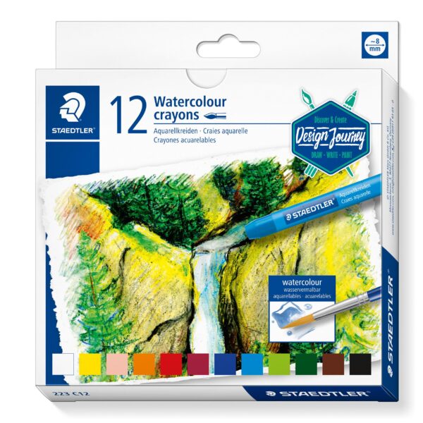 Staedtler Watercolour Crayons – 12 Colours