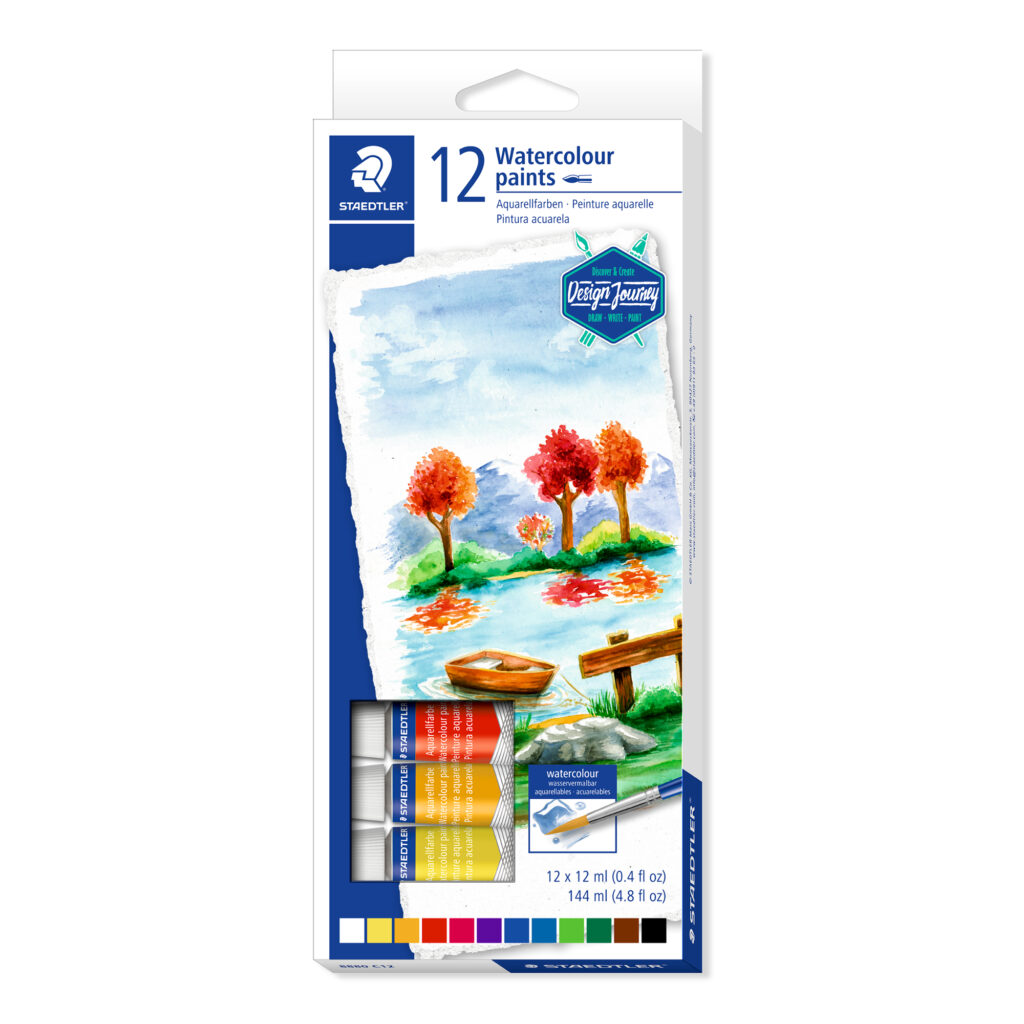 Staedtler Watercolour Paint Tubes – 12 Colours