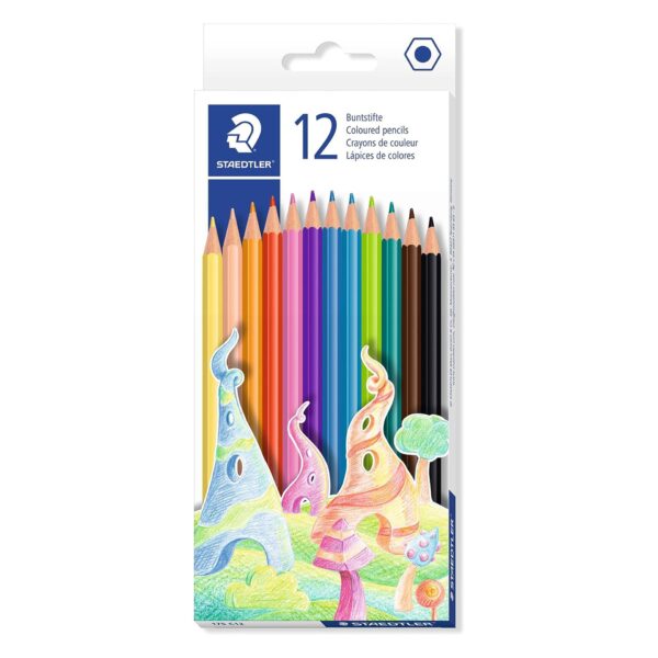 Staedtler Hexagonal Colour Pencils – 12 Colours
