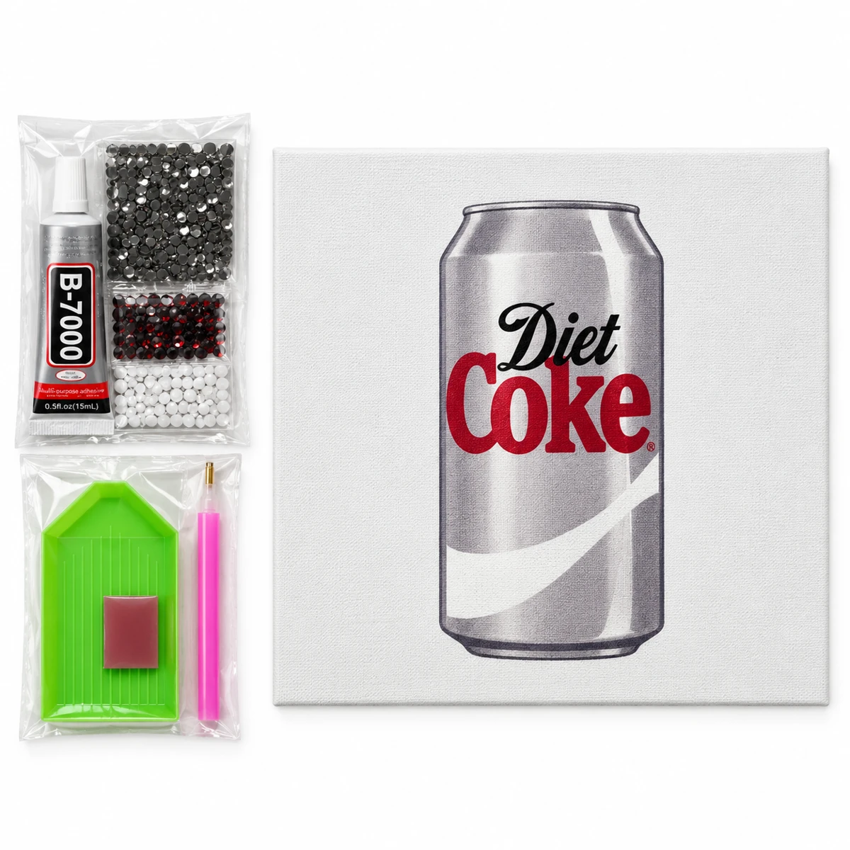 Bedazzle Kit 5 — a Diet Coke can illustration