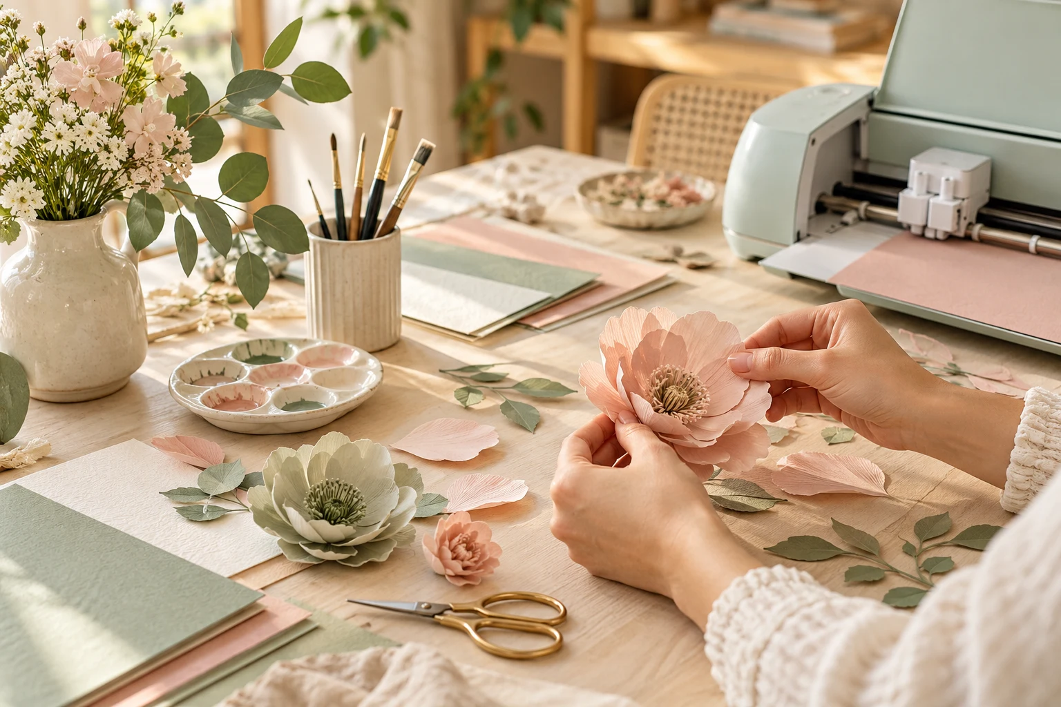 Paper-flower crafting inspiration