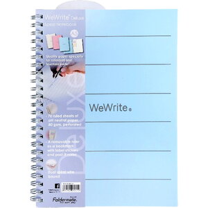 Foldermate WeWrite A5 Spiral Notebooks with Removable Ruler – Box of 12