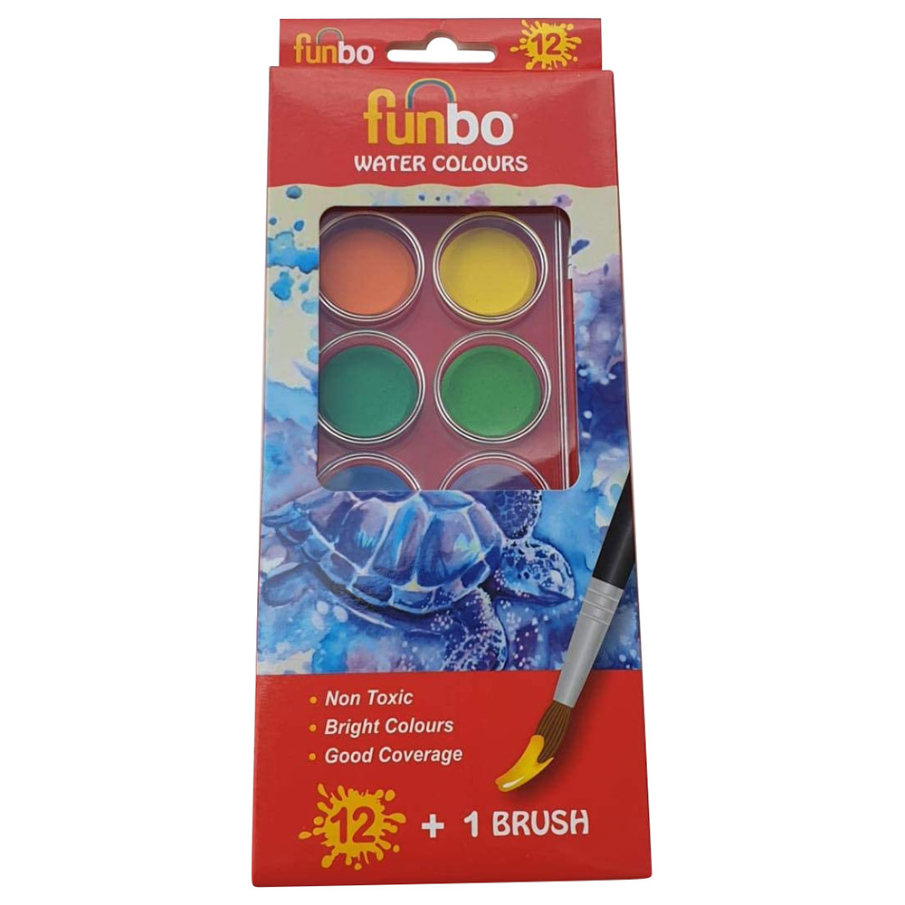 Funbo Watercolour Cakes – 12 Colours