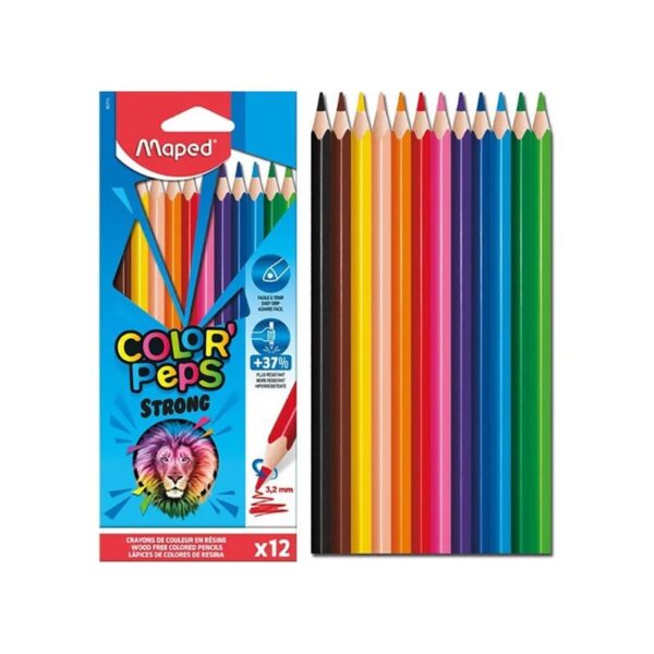Maped Color’Peps Strong Colour Pencils – 12 Colours