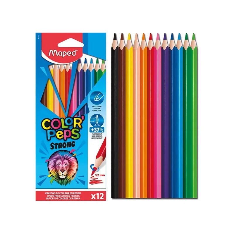 Maped Color’Peps Strong Colour Pencils – 12 Colours