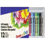 Pentel Oil Pastels – 12 Colours